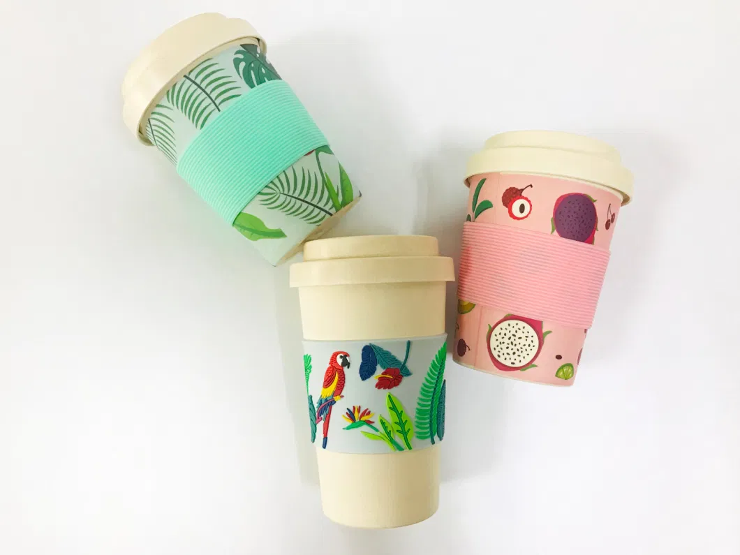 Eco-Friendly Sustainable Reusable Bamboo Fiber Coffee Cup Tableware Milk Mug Travel Mug